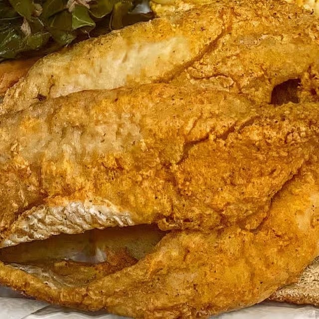 Fried Whiting Sandwich.